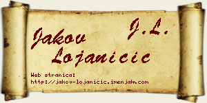 Jakov Lojaničić vizit kartica